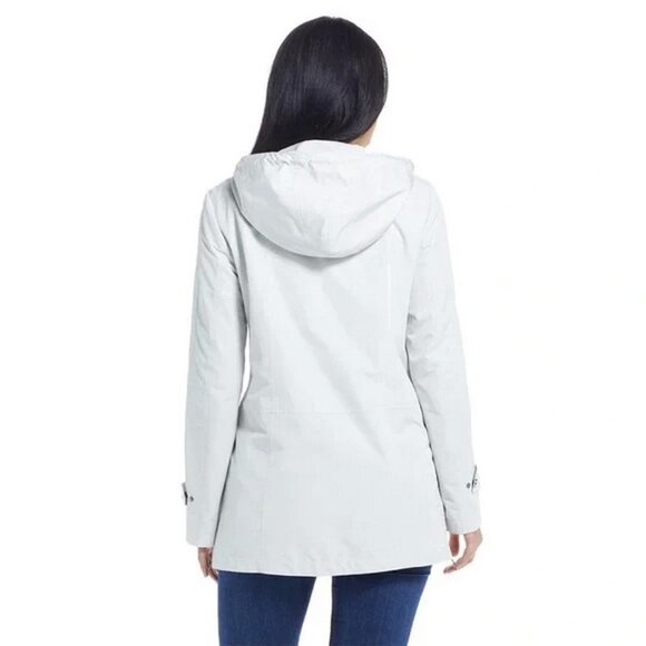 Ellen Tracy Stone Water Repellent Hooded Parka Size 2X Orig $220 - Picture 3 of 4